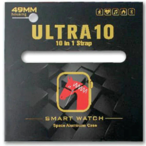 S10 Ultra Smartwatch: 10 in 1 Straps HD Display With Case Protector